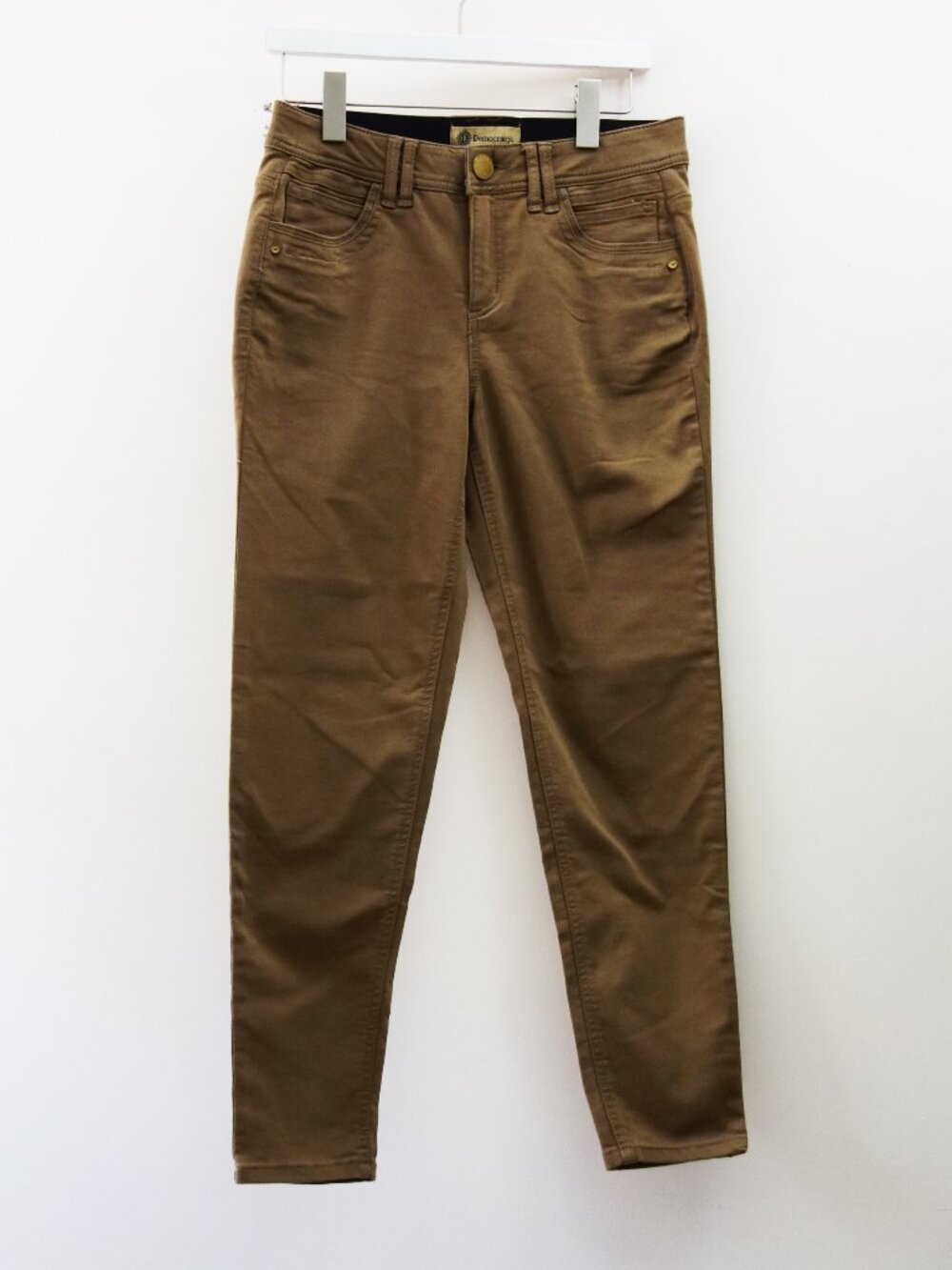 Democracy Stretch "Ab" Technology Booty Lift Pants in Mocha (6) EUC